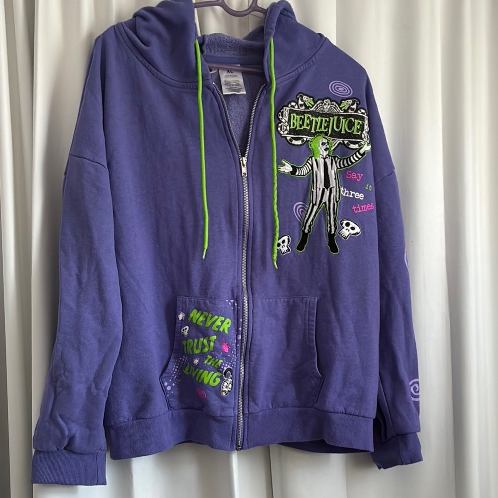 Kids Purple Zip-Up Hoodie